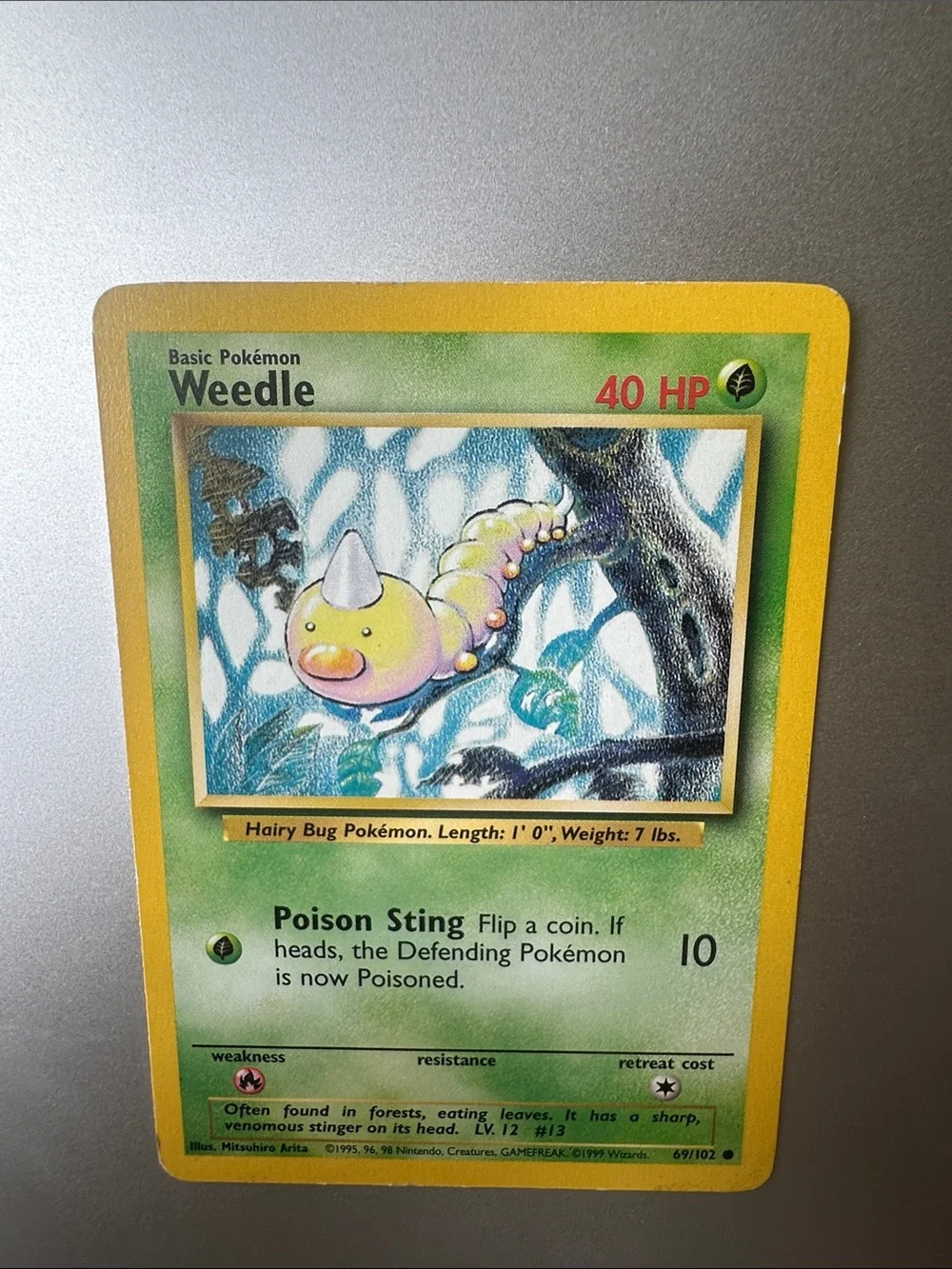 Weedle Pokémon Trading Card (69/102)